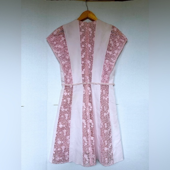 GIAMBATTISTA VALLI Lace Pattern Mini Dress light pink - Picture 5 of 8